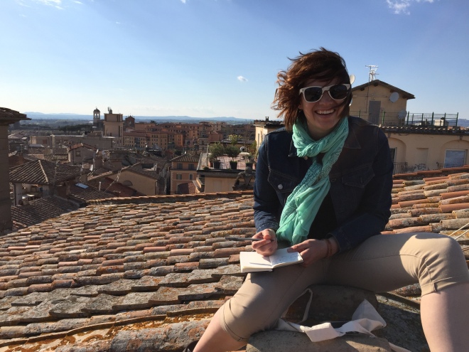 Quinn Western, a senior journalism major, is spending her last semester abroad in Viterbo, Italy. She lives just a quick train ride to Rome equivalent to the drive from Chico to Sacramento.